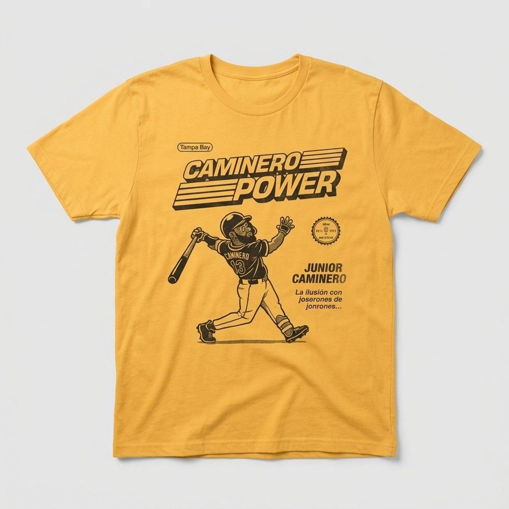 Tampa Bay Rays Merch Caminero Power Vintage Shirt Tampa Bay Rays Outfit Gifts For Baseball Lovers