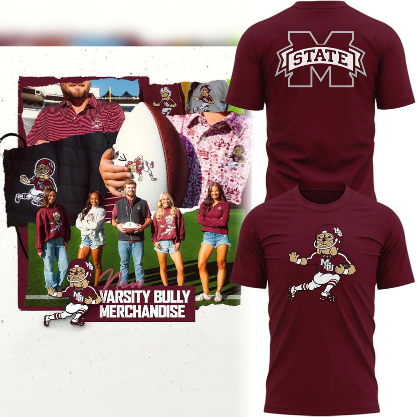 The Varsity Bully Shirt Mississippi State Bulldogs Merch Football Fan Gift Ideas
