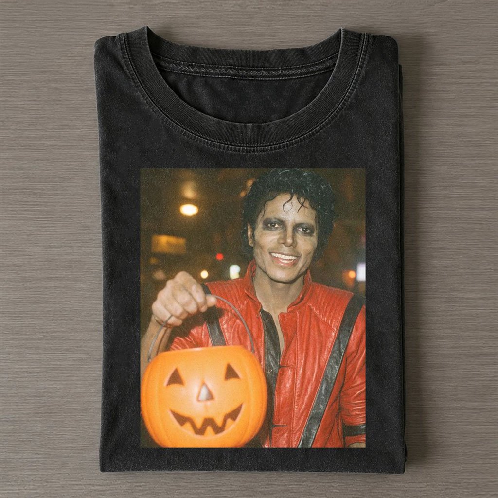 Michael Jackson Pumpkin Night T-Shirt Halloween Clothing Michael Jackson Merch Music Fan Gifts