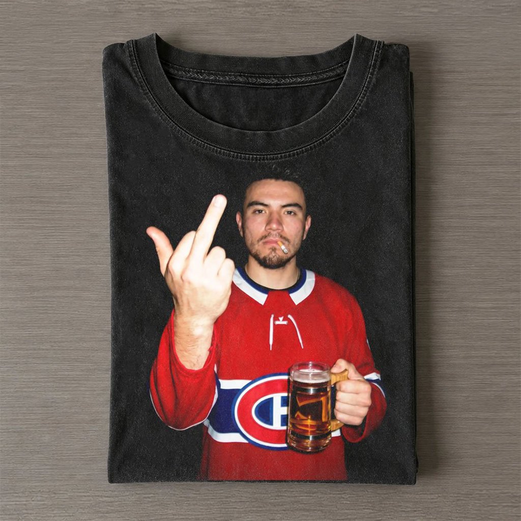 Montreal Canadiens Nick Suzuki Smoking and Drinking Shirt Canadiens Merch Funny Meme Gifts