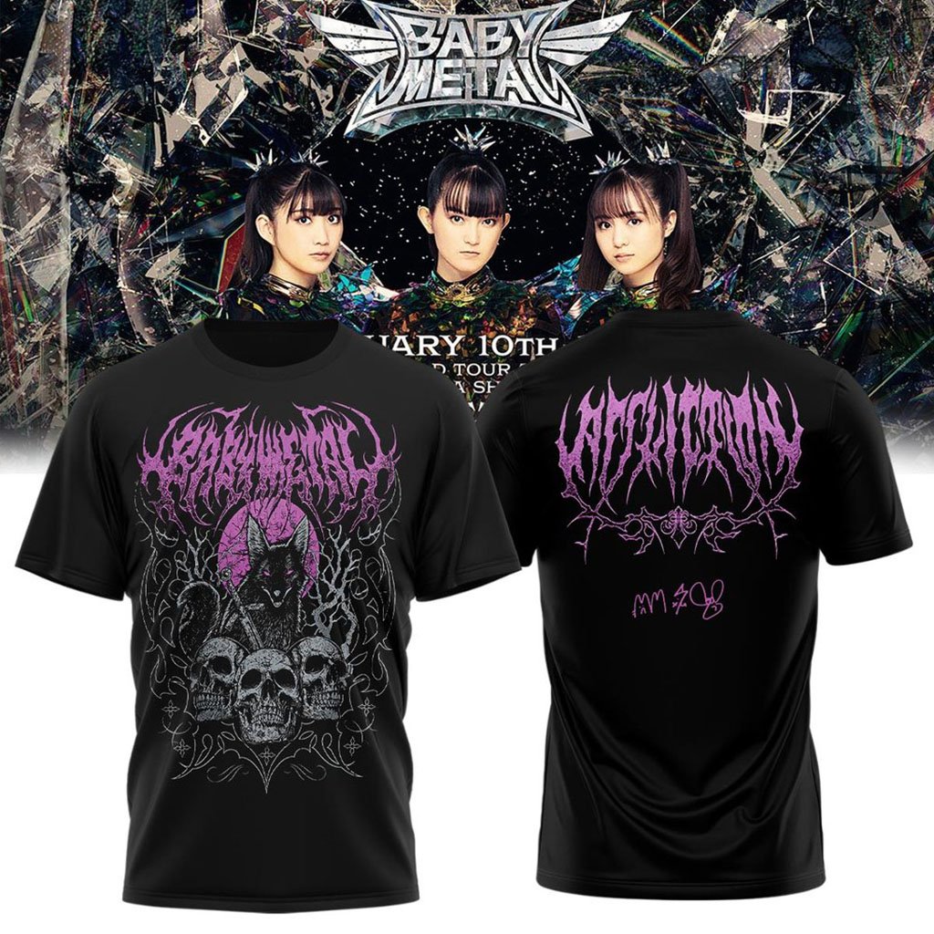 Babymetal World Tour T-Shirt Babymetal Merch 2026 Present For Music Lovers
