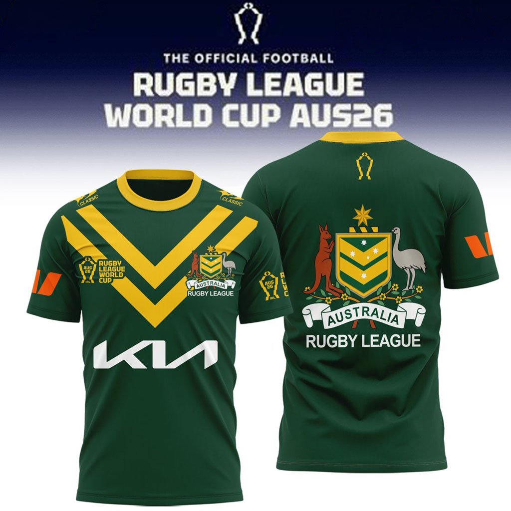 Australian Kangaroos Rugby World Cup 2026 T-Shirt Australian Kangaroos Merch Gift For Fans