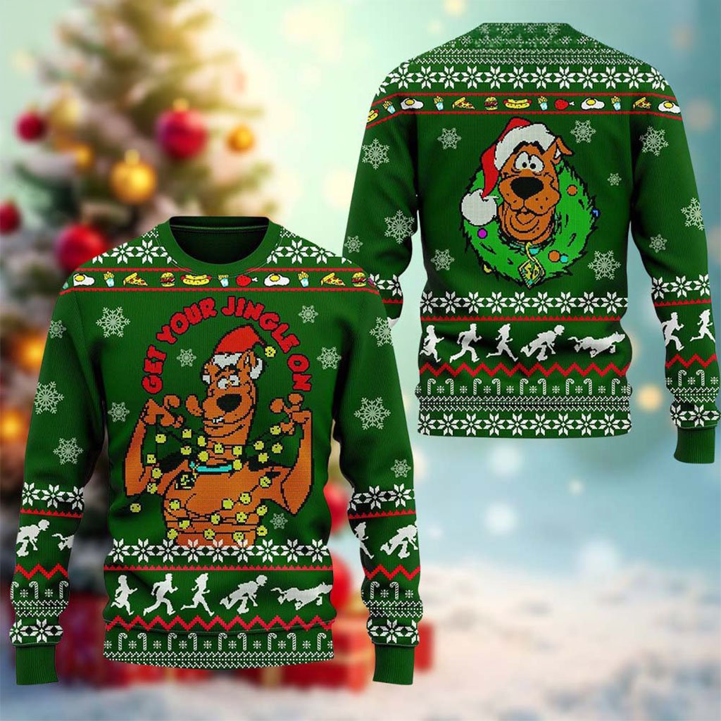 Scooby Doo Get Your Jingle Ugly Christmas Sweater Holiday Apparel Scooby Doo Merch Xmas Gifts