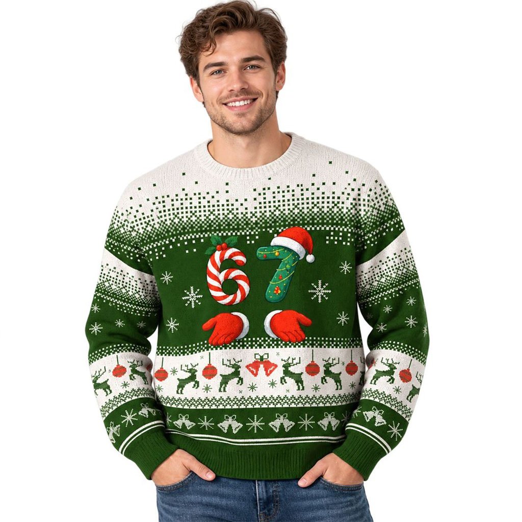 Six Seven Christmas 2026 Ugly Sweater 6 7 Meme Xmas Jumper Funny Gifts For Friends