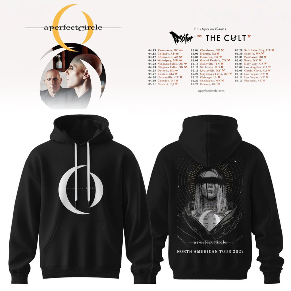 A Perfect Circle North American Tour 2027 Hoodie Alternative Rock Music Clothing Gifts For Fans