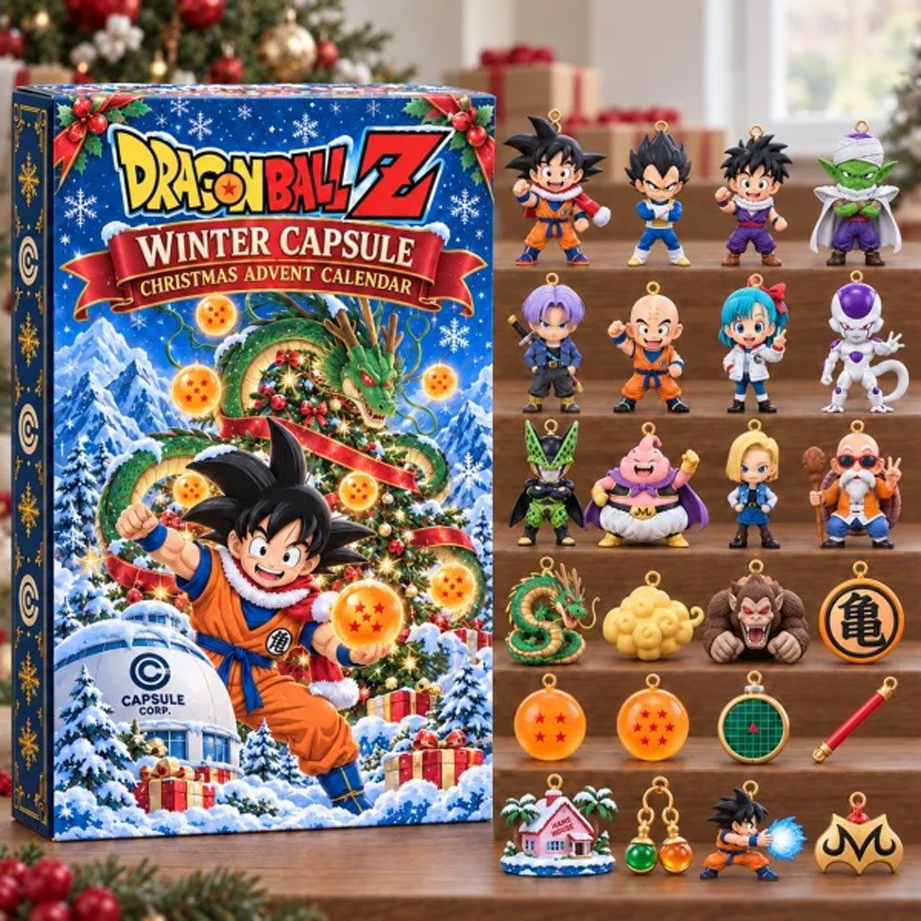 Dragon Ball Z Winter Capsule Christmas Advent Calendar Dragon Ball Z Merch Xmas Tree Ornament