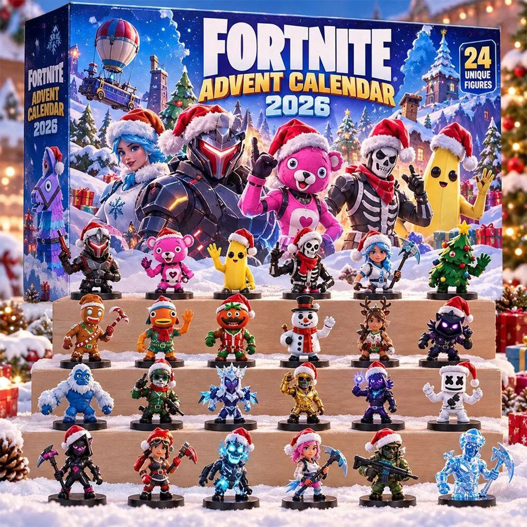 Fortnite Advent Calendar 2026 Countdown Box Christmas Ornament Fortnite Merch Gamer Gifts