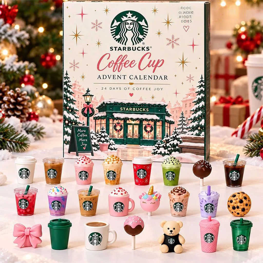 Starbucks Coffee Cup Advent Calendar 2026 Surprise Box Christmas Ornament Starbucks Merch