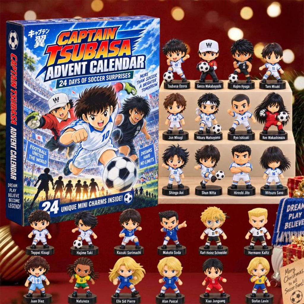Captain Tsubasa Advent Calendar 24 Days Of Soccer Surprises Christmas Ornament Anime Fan Gifts