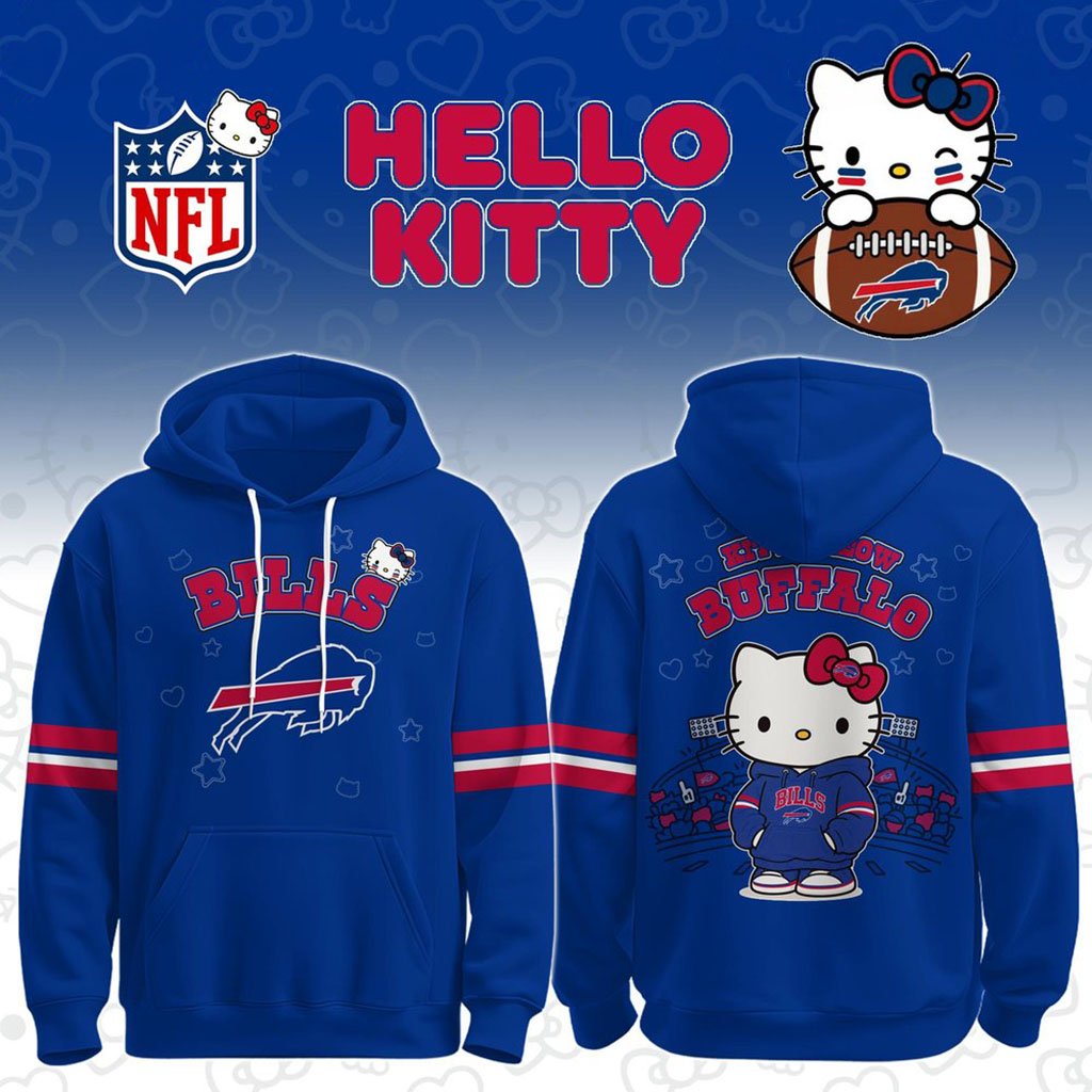 Buffalo Bills X Hello Kitty 2026 Hoodie Buffalo Bills Merch Cute Gift For Football Lovers