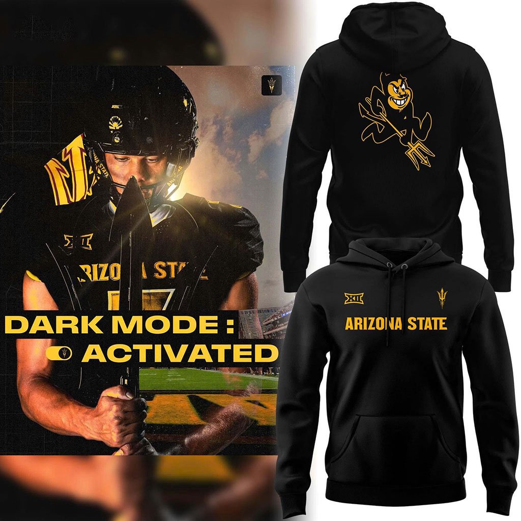 Arizona State Sun Devils Dark Mode Hoodie Sun Devils Merch Gift For Football Lovers