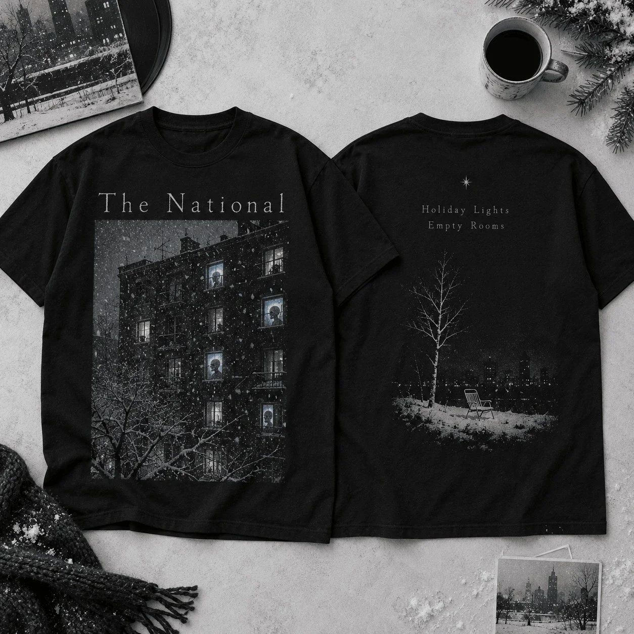 The National Merch Holiday Lights Empty Rooms Shirt The National Outfit Gifts For Indie Rock Lovers