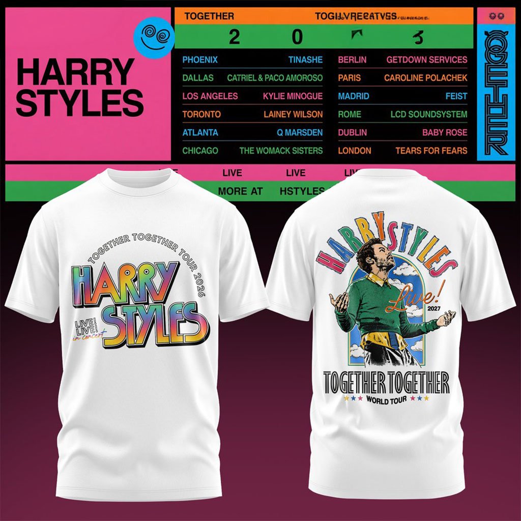 Harry Styles Tour Merch Together Together 2027 T-Shirt Presents For Concert Lovers