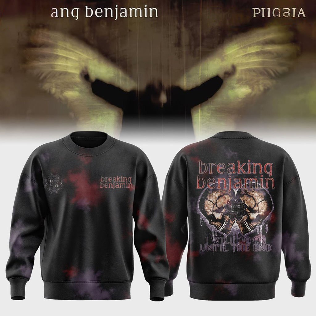 Breaking Benjamin Twenty Years of Phobia Sweatshirt Breaking Benjamin Merch Music Themed Gifts