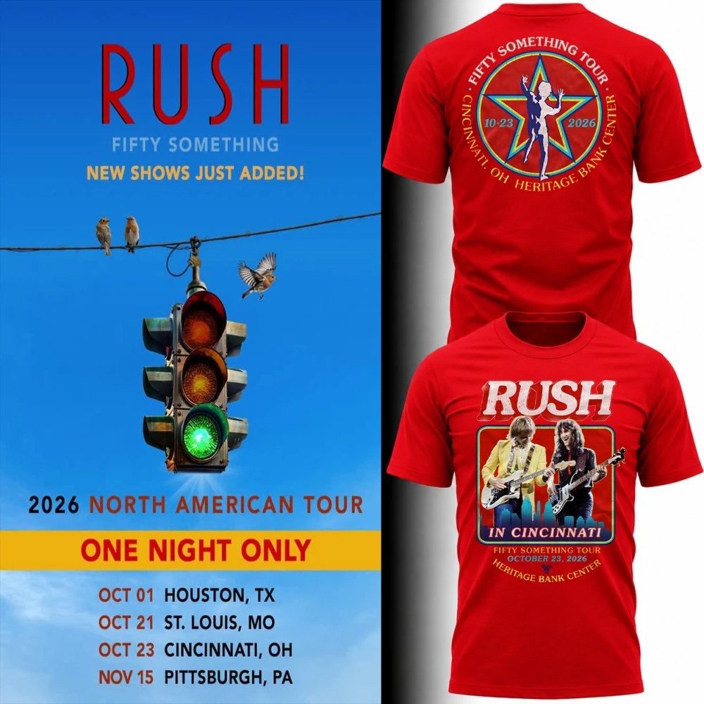 RUSH Tour In Cincinnati Shirt Cincinnati Ohio Concert Merch RUSH Band Merch Gift For Fans