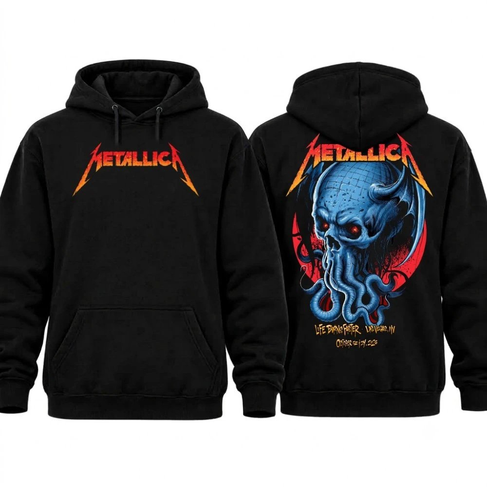 Metallica Life Burns Faster Las Vegas Pop Up Sphere Ktulu Hoodie Metallica Merch 2026 Fan Gear