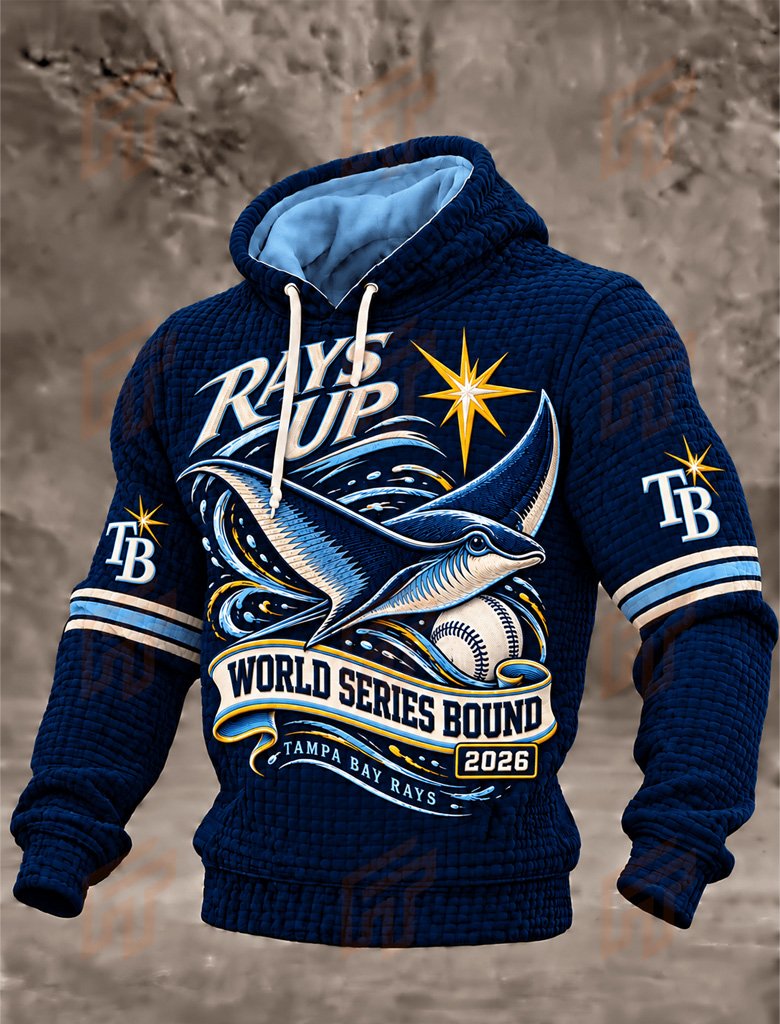 Tampa Bay Rays Merch 2026 Rays Up Stingray World Series Bound Hoodie Gift For Baseball Lovers