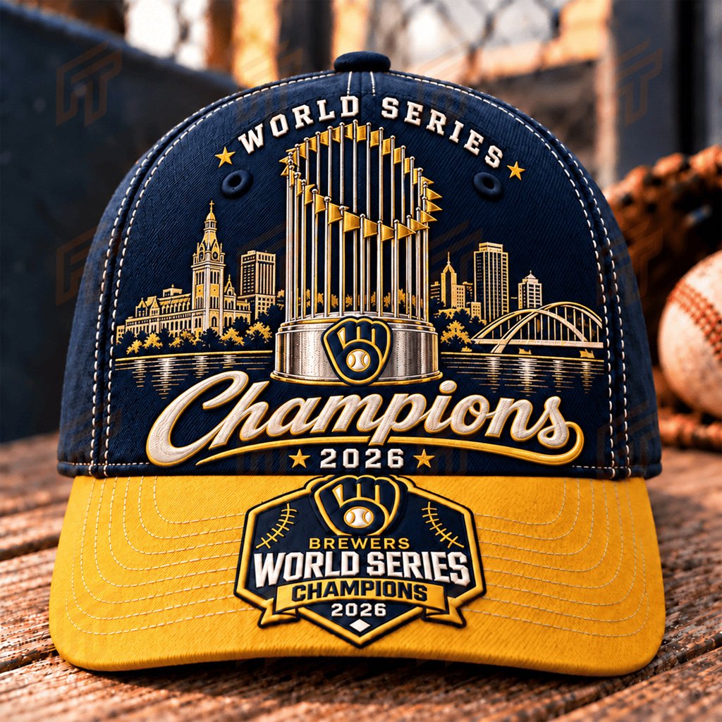 Milwaukee Brewers World Series Champions 2026 Merch Milwaukee Skyline Hat Gift For Baseball Fan