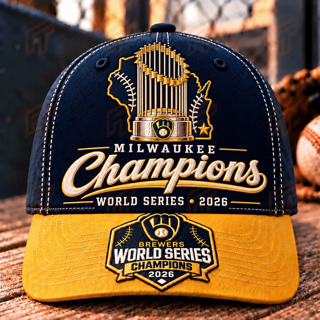 Milwaukee Brewers World Series Champions 2026 Merch Wisconsin Trophy Hat Cool Baseball Gifts