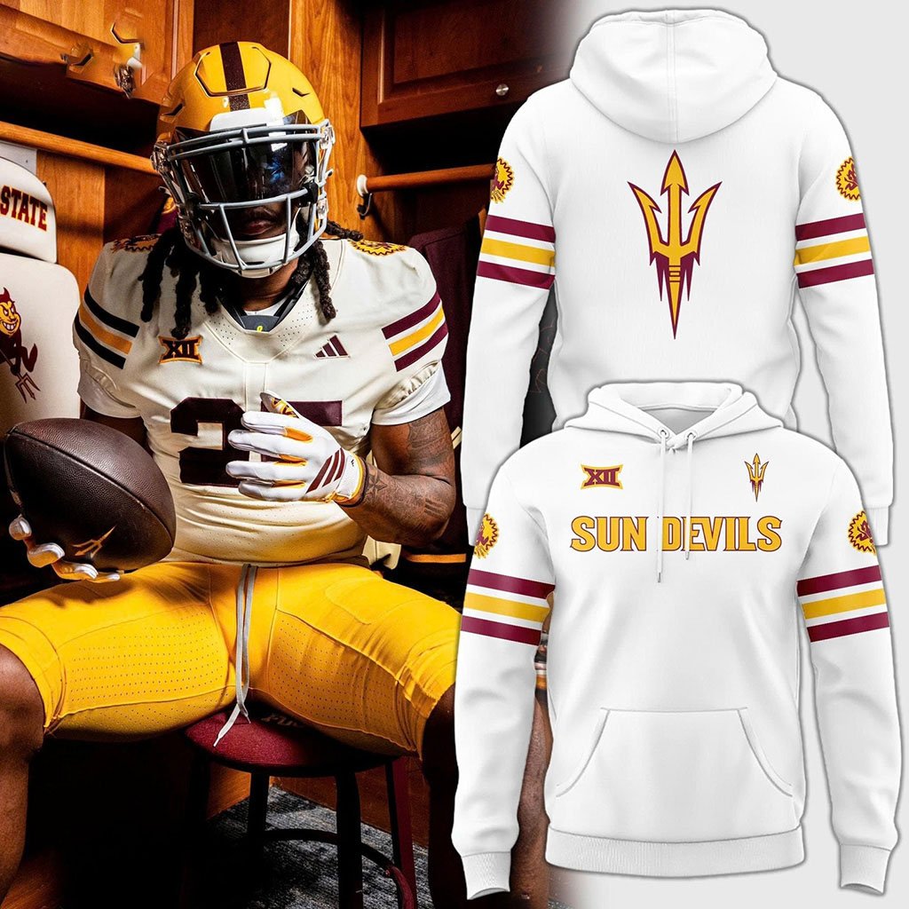 Arizona State Sun Devils Football Hoodie 2026 Sun Devils Merch Gifts For College Football Fans