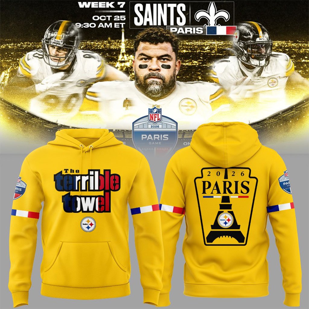 Pittsburgh Steelers Paris Game 2026 Hoodie Steelers Merch Football Fan Apparel Best Gifts