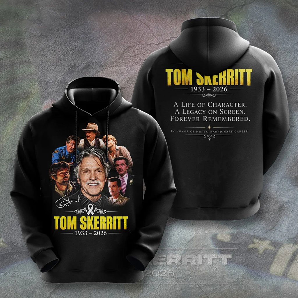 Top Gun X Tom Skerritt 1933-2026 Hoodie RIP Tom Skerritt Merch Gifts For Fans