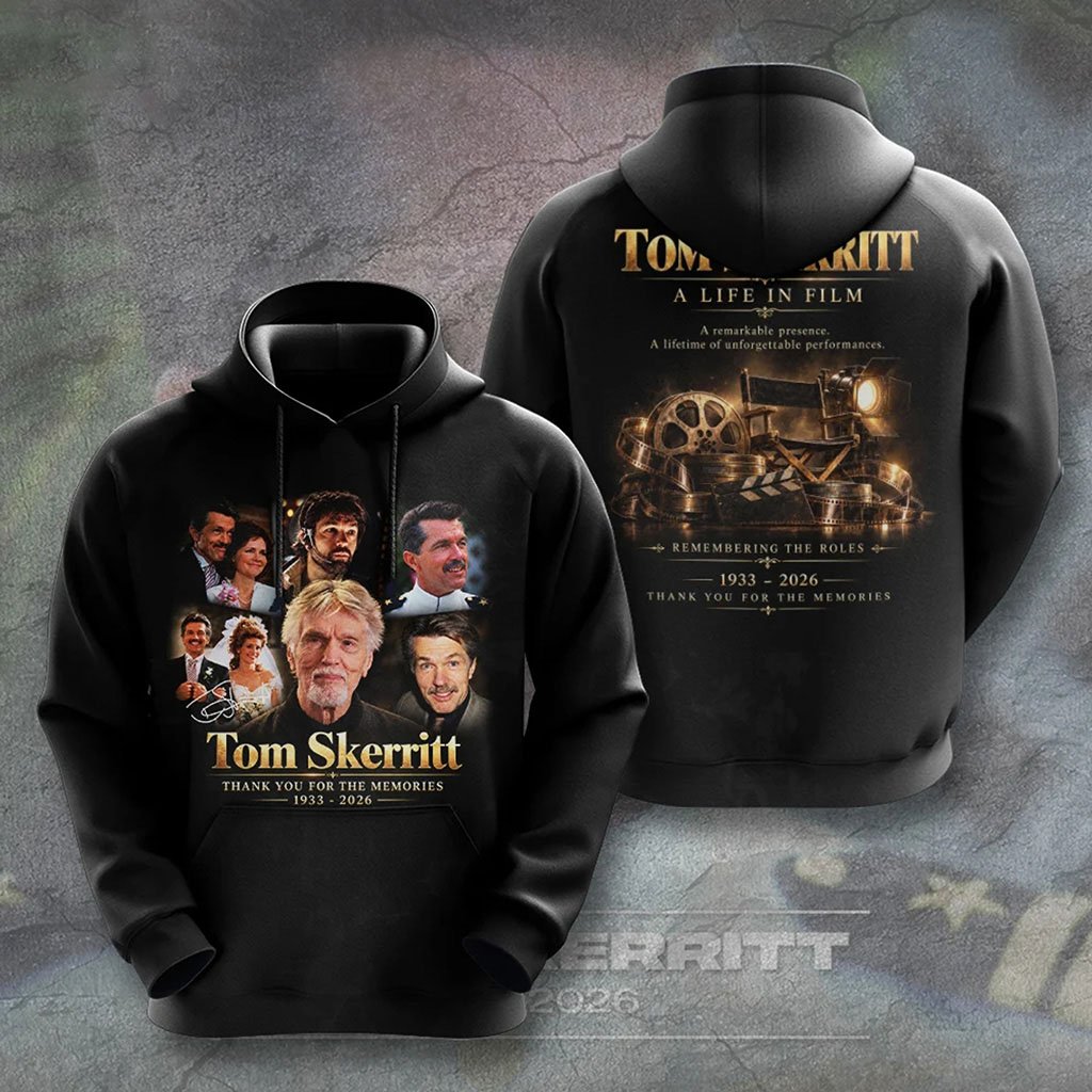 Top Gun X Tom Skerritt 1933-2026 Hoodie Thank You For The Memories Tom Skerritt Merch