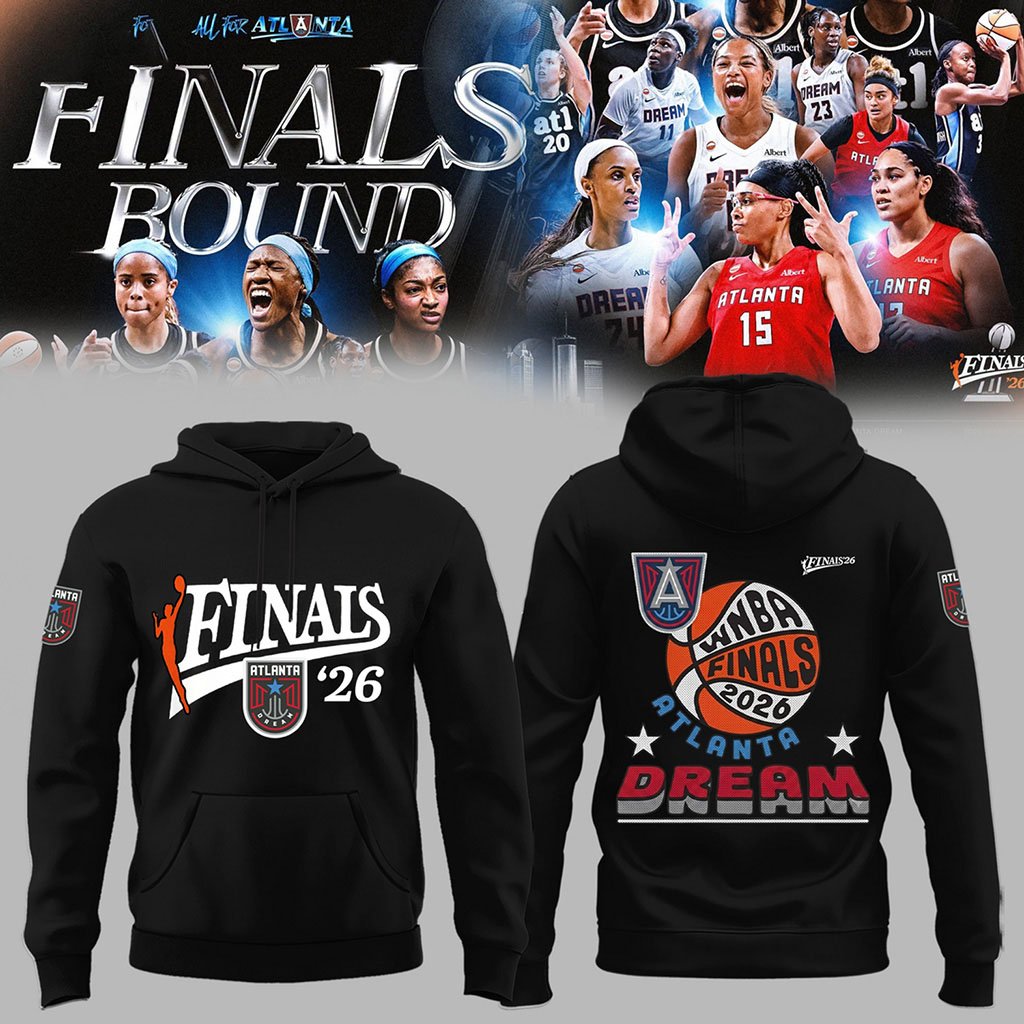 Atlanta Dream 2026 Finals Black Hoodie Atlanta Dream Merch Best Gifts For Basketball Fans