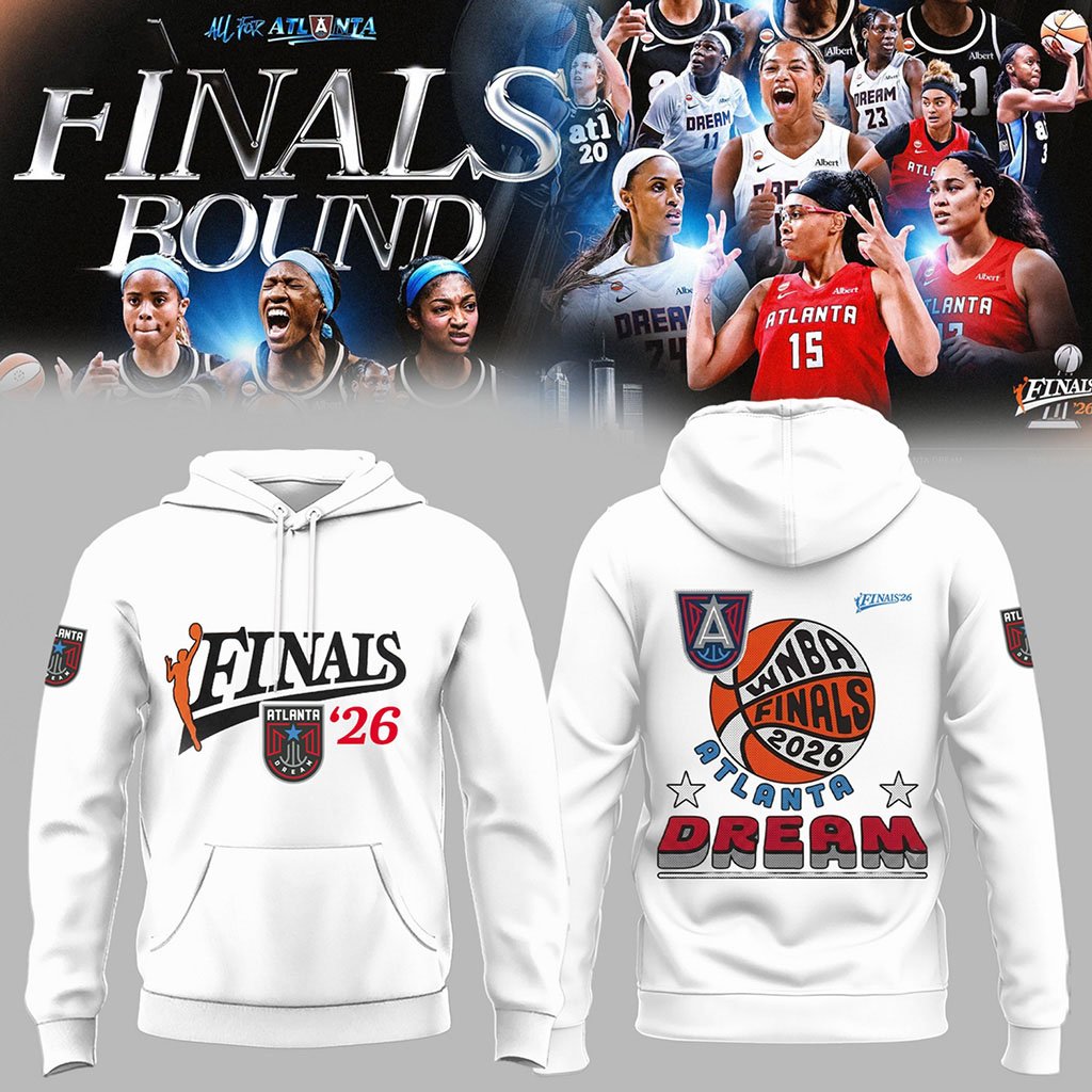 Atlanta Dream 2026 Finals White Hoodie Atlanta Dream Merch Basketball Fan Gift Ideas