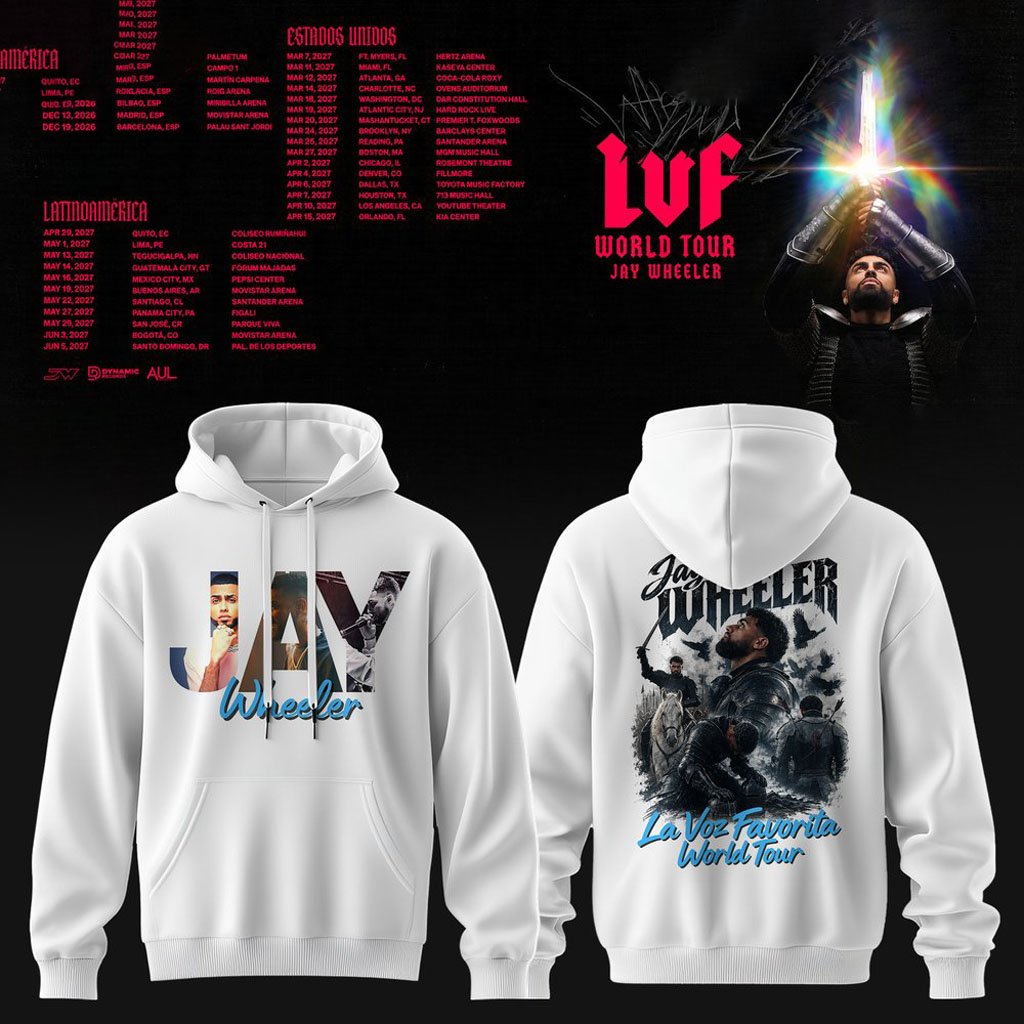 Jay Wheeler La Voz Favorita World Tour Hoodie 2026 Jay Wheeler Merch Gifts For Besties