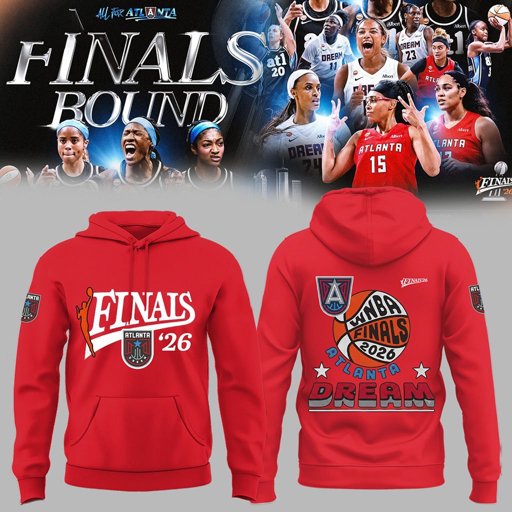 Atlanta Dream 2026 Finals Red Hoodie Atlanta Dream Merch Good Gifts For Basketball Lovers
