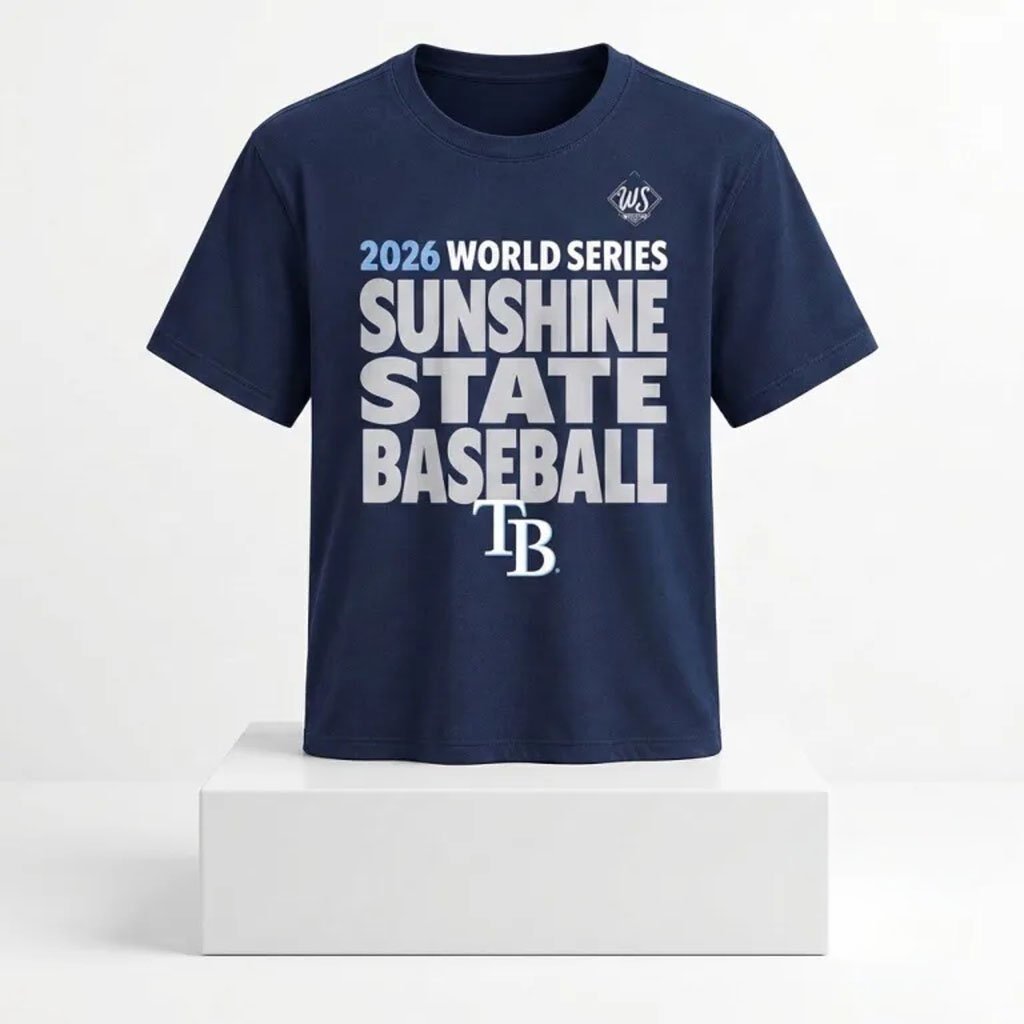 Tampa Bay Rays 2026 World Series Sunshine State Baseball T-Shirt TB Rays Merch Baseball Gear