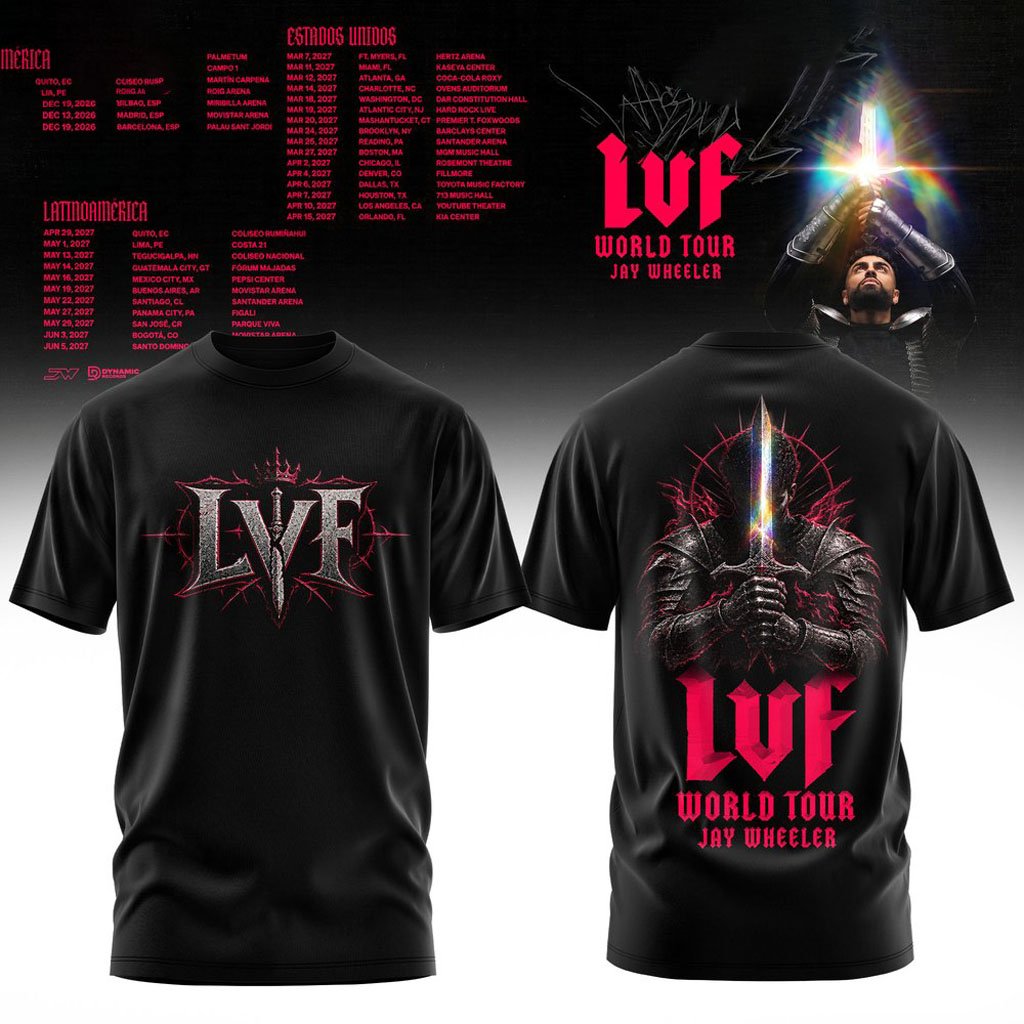 Jay Wheeler La Voz Favorita World Tour 2026 Shirt Jay Wheeler Merch Gifts For Latin Music Lovers