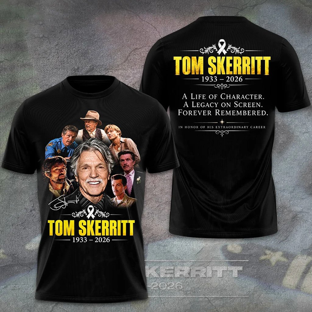 Top Gun X Tom Skerritt 1933-2026 Memorial T-Shirt Viper Tribute Apparel Gifts For Top Gun Fans