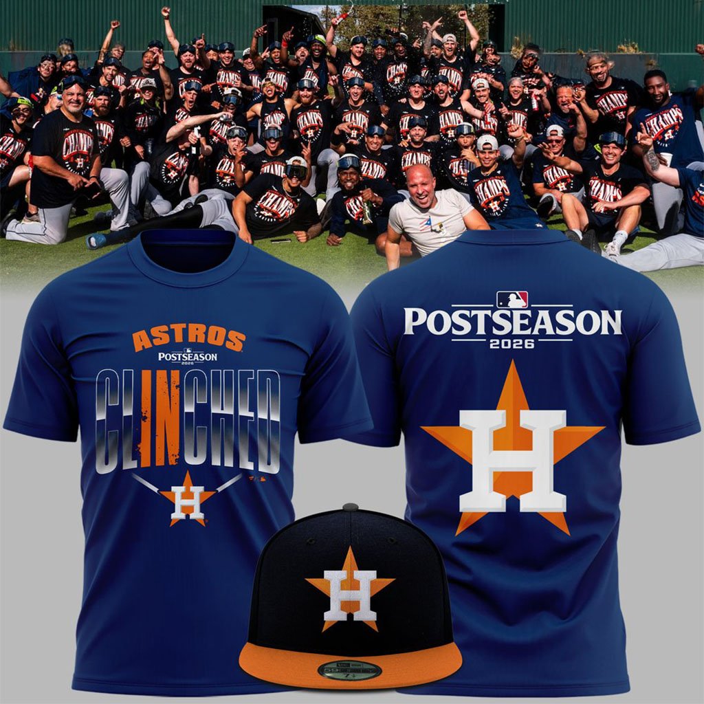 Houston Astros 2026 Postseason T-Shirt Houston Baseball Apparel Astros Merch Gift For Fans