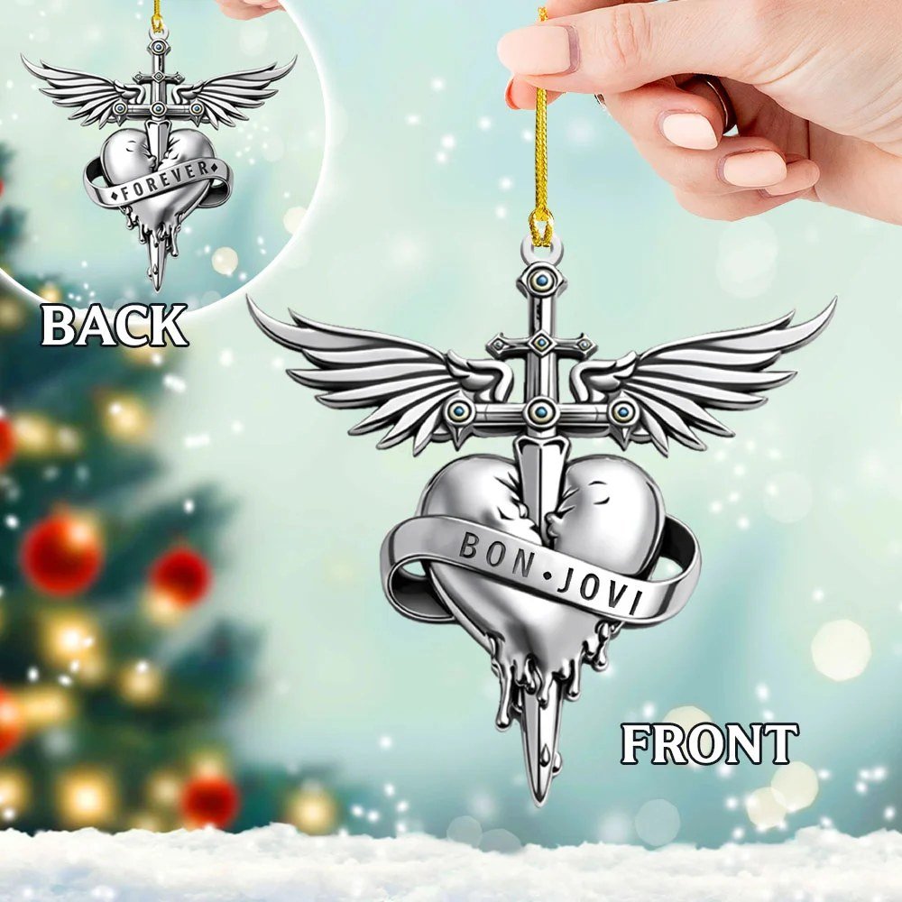Bon Jovi Forever Christmas Ornament Bon Jovi Merch Xmas Gift For Rock Band Fans