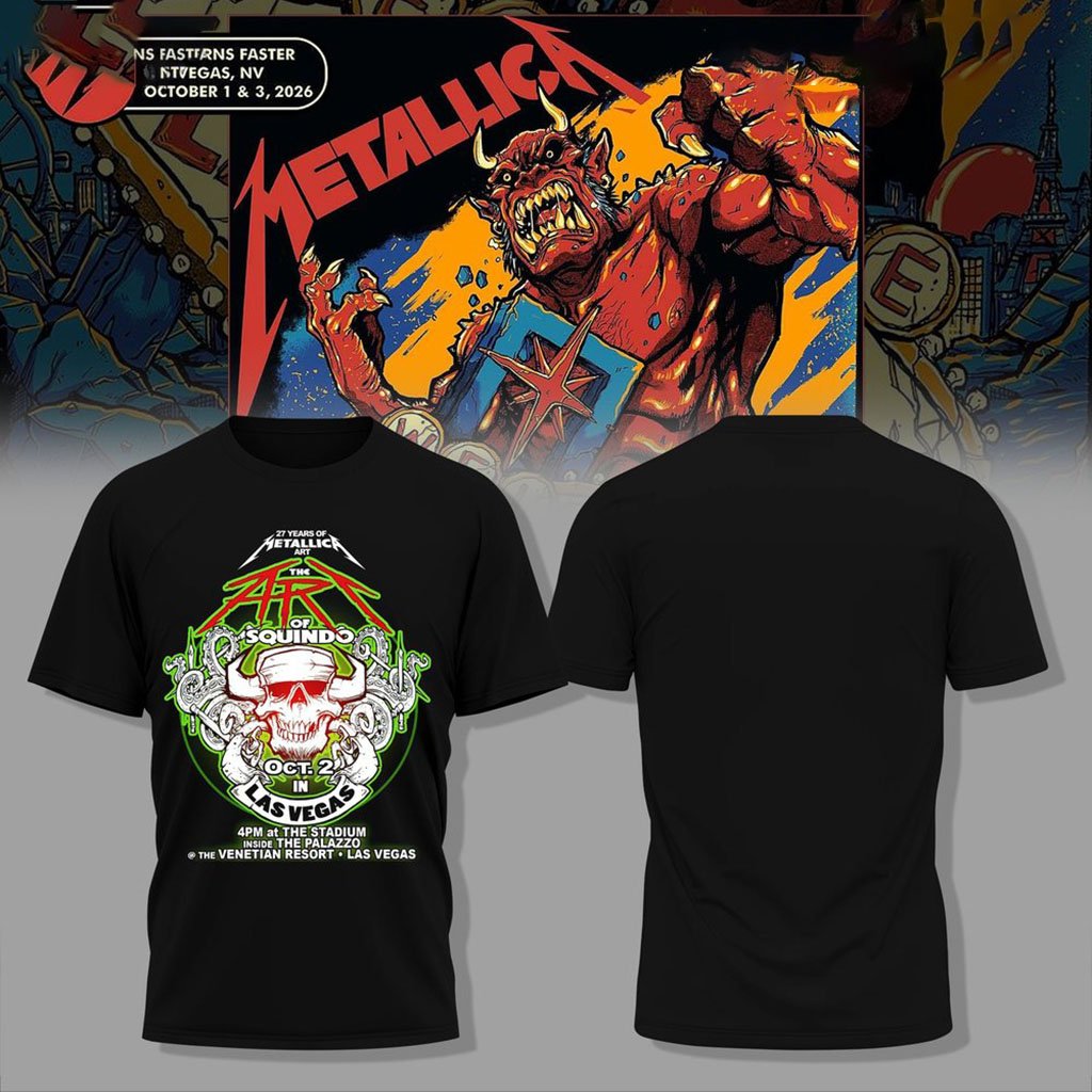 Metallica Life Burns Faster Las Vegas Tour 2026 T-Shirt Metallica Merch Concert Outfit