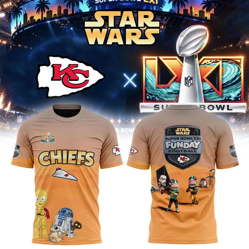 Kansas City Chiefs X Star Wars Super Bowl LXI 2027 T-Shirt KC Chiefs Merch Game Day Outfits