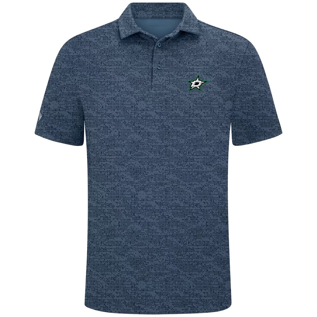 Dallas Stars Merch 2026 Dallas Stars Levelwear Brix Polo Shirt Good Gifts For Hockey Fans