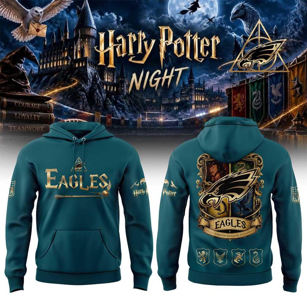 Philadelphia Eagles X Harry Potter Night 2026 Hoodie Eagles Merch Football Enthusiast Gifts