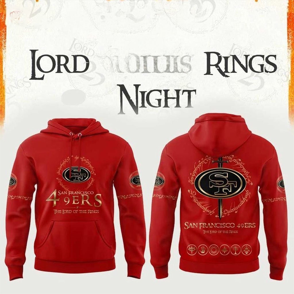 San Francisco 49ers x The Lord Of The Rings 2026 Hoodie 49ers Merch San Francisco Football Gear
