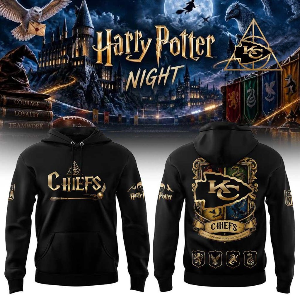 Kansas City Chiefs X Harry Potter Night 2026 Hoodie KC Chiefs Merch Football Related Gift Ideas