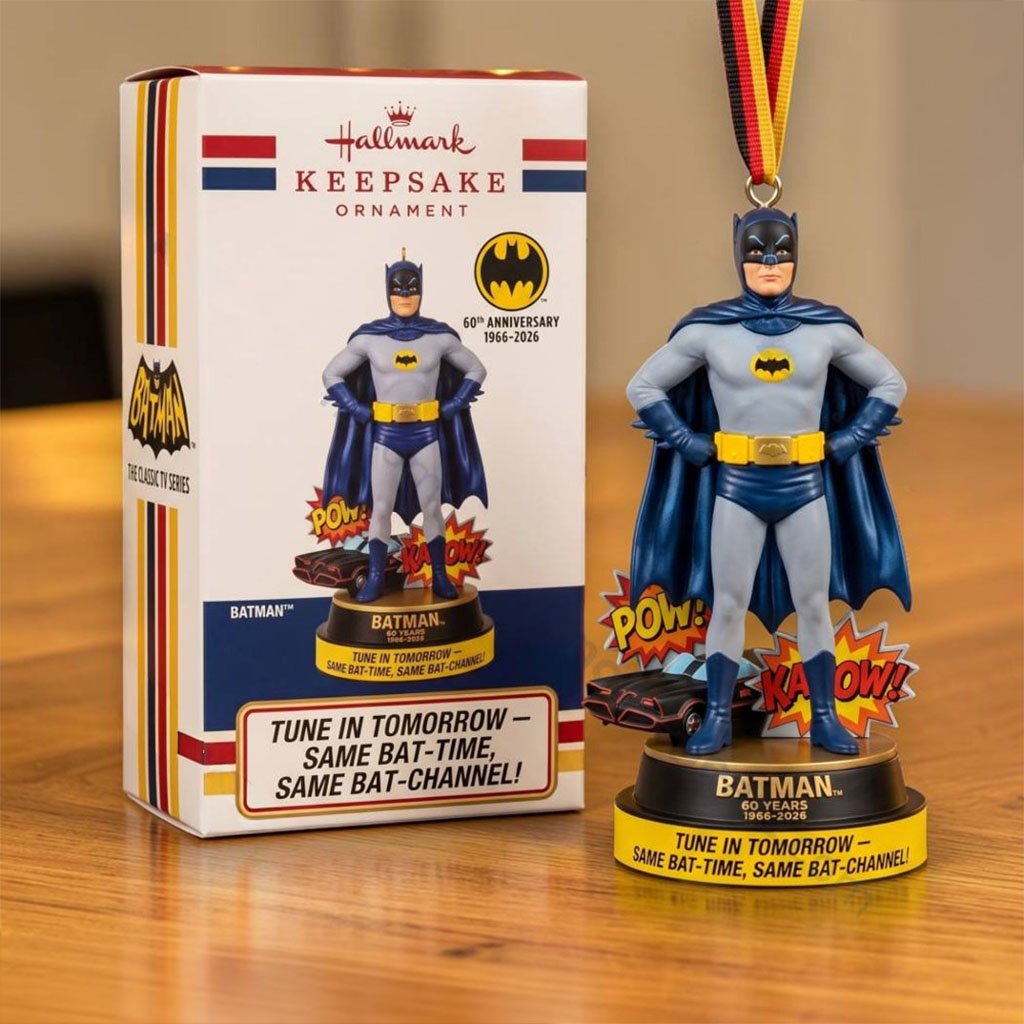 Batman TV Series 60th Anniversary Christmas Ornament 3D Batman Merch Xmas Gifts For Fans