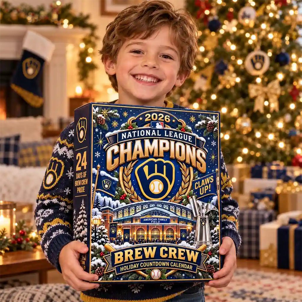 Brew City 2026 Champions Holiday Advent Calendar 24 Days Christmas Ornaments Brewers Merch
