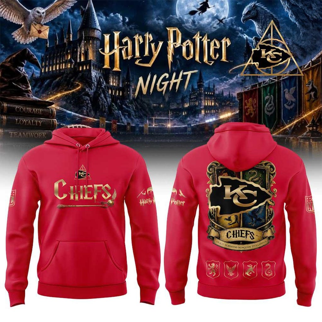 Kansas City Chiefs X Harry Potter Night 2026 Hoodie KC Chiefs Merch Present For Potterheads