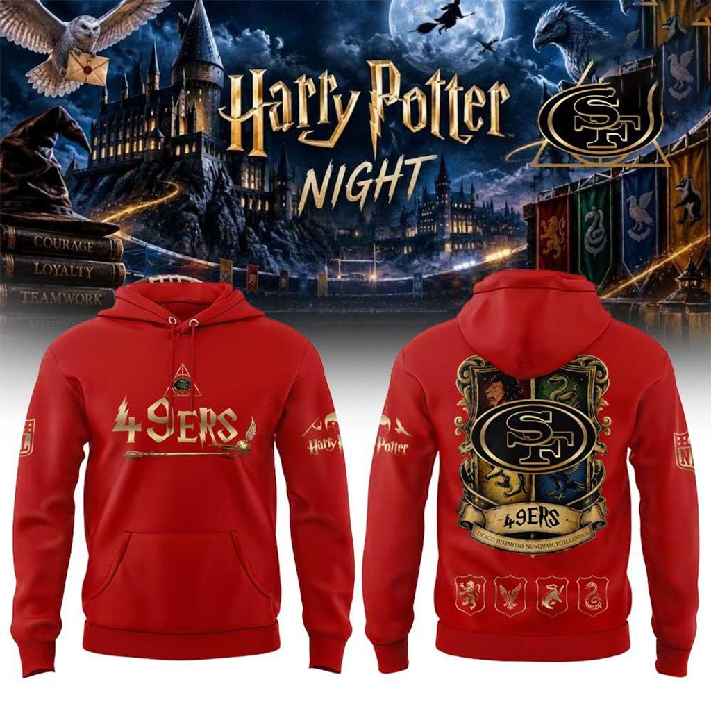 San Francisco 49ers X Harry Potter Night 2026 Hoodie SF 49ers Merch Gift For Potterheads