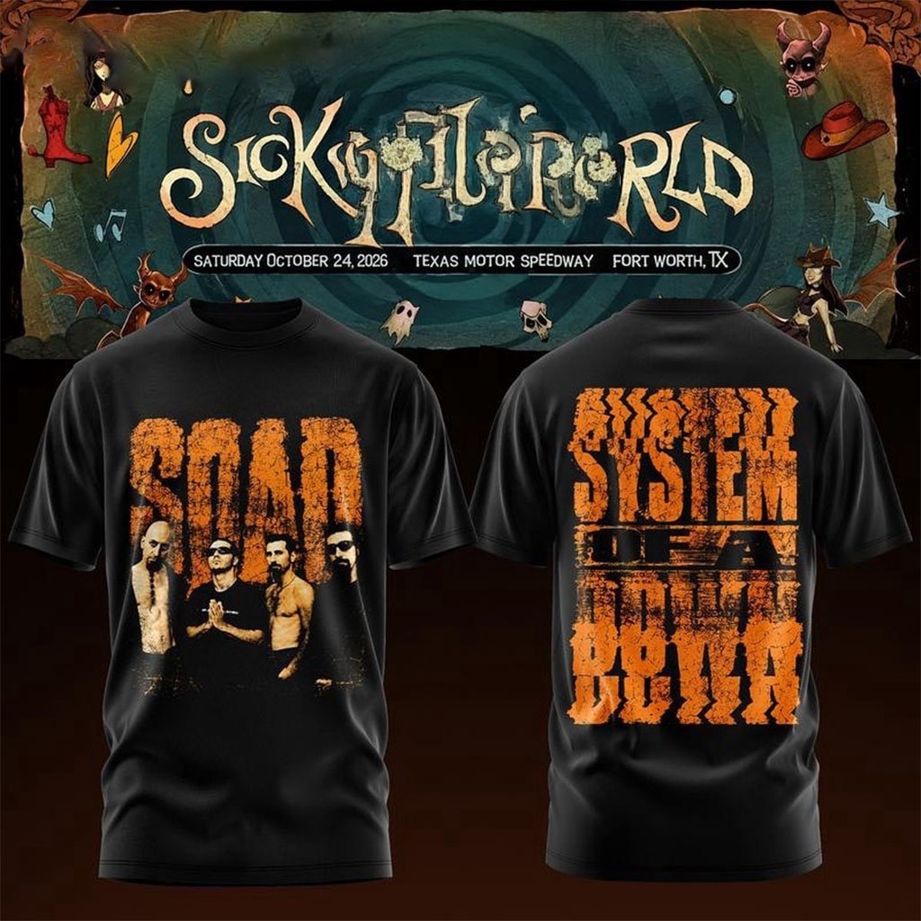 System Of A Down Sick New World Texas 2026 Shirt SOAD Merch Gifts For Music Fans