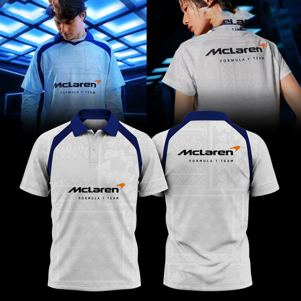 McLaren Mastercard F1 Team Polo Shirt McLaren Team Merch Present For Racing Lovers