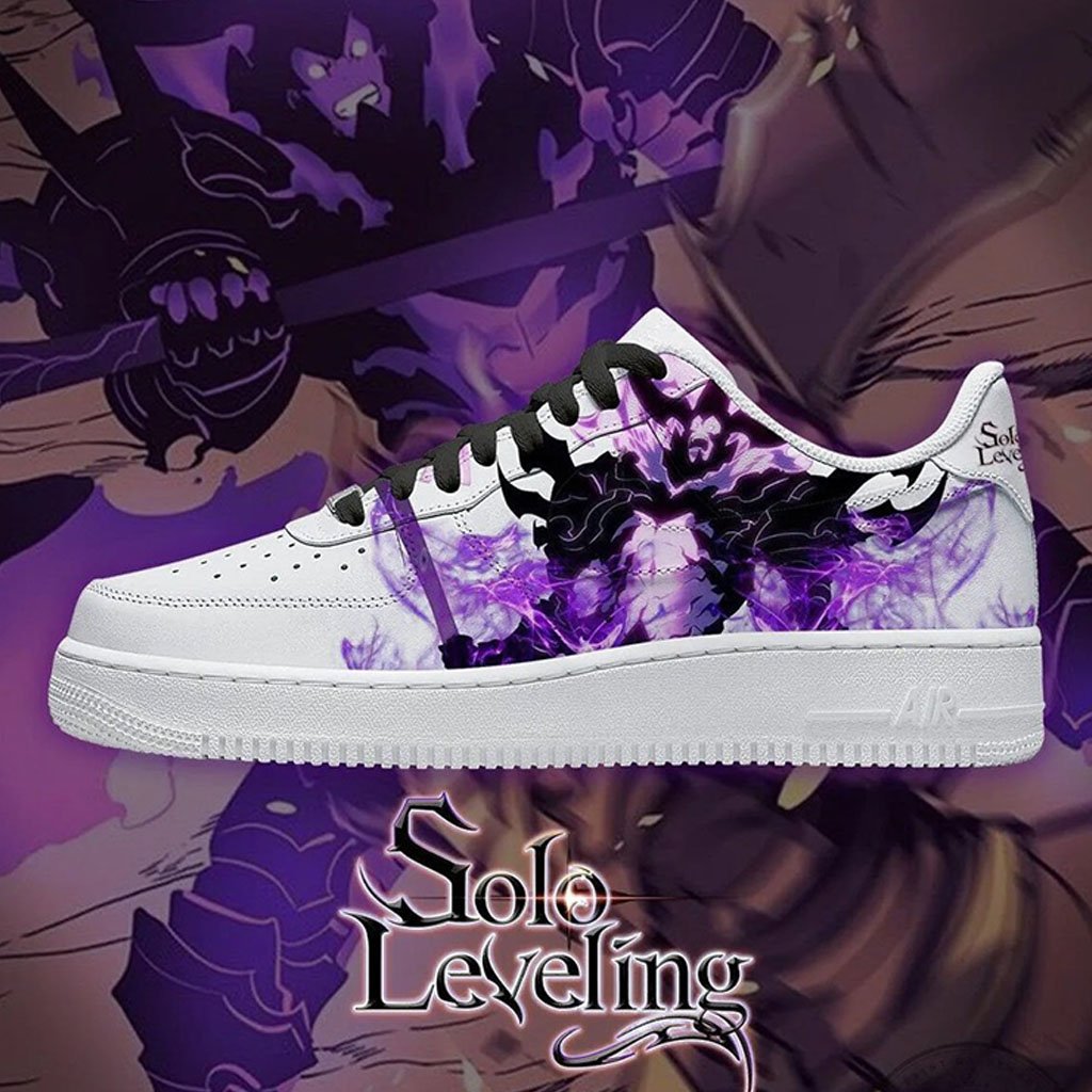 Solo Leveling Iron Shadow Monarch Sung Jinwoo Sneakers Anime Inspired Shoes Solo Leveling Merch