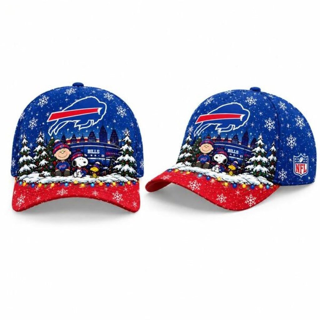 Buffalo Bills x Peanuts Christmas 2026 Hat Bills Merch Presents For Football Fans